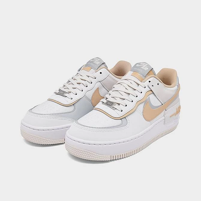 Women's Nike Air Force 1 Shadow Casual Shoes Summit White/Wolf Grey/Pure Platinum/Sesame - DV7449 100 2 Women's Nike Air Force 1 Shadow Casual Shoes Summit White/Wolf Grey/Pure Platinum/Sesame - DV7449 100 - Image 2