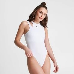 Women's Nike Sportswear Essential Bodysuit White - DV7886 100 -Nike Women Shop DV7886 100 M3