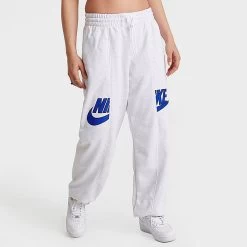 Women's Nike Sportswear Circa 96 High-Waisted French Terry Jogger Pants Birch Heather - DV8088 051