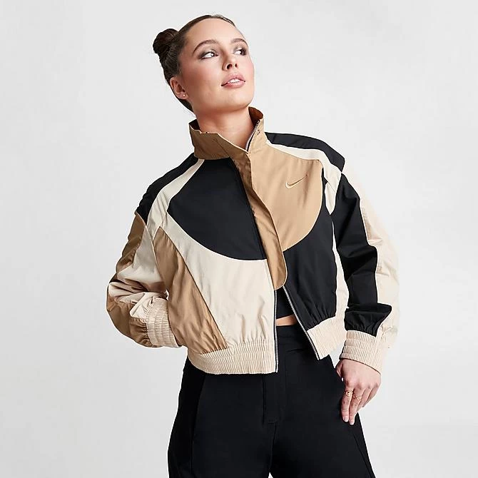 Women's Nike Sportswear Collection Woven Jacket Hemp/Black/Sanddrift/Hemp - DV8307 200 3 Women's Nike Sportswear Collection Woven Jacket Hemp/Black/Sanddrift/Hemp - DV8307 200 - Image 3