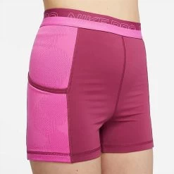 Women's Nike Pro Dri-FIT Femme Shorts Rosewood/Active Fuchsia//Pinksicle/Pinksicle - DX0059 653 -Nike Women Shop DX0059 653 M5