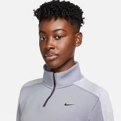 Women's Nike Dri-FIT Quarter Zip Training Top Indigo Haze/Oxygen Purple/Gridiron - DX0065 519 7 Women's Nike Dri-FIT Quarter Zip Training Top Indigo Haze/Oxygen Purple/Gridiron - DX0065 519 -Nike Women Shop DX0065 519 M4