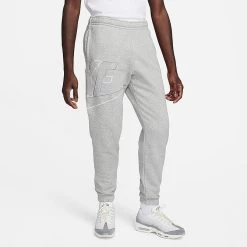 Nike Club Fleece+ Futura Logo Fleece Sweatpants Dark Grey Heather - DX0547 063