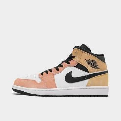 Nike Air Jordan Retro 1 Mid SE Flight Club Casual Shoes Magic Ember/Sundial/White/Black - DX4332 800