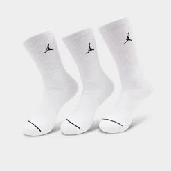 Nike Men's Jordan Everyday Crew Socks (3-Pack) White - DX9632 100