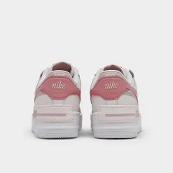 Women's Nike Air Force 1 Shadow Casual Shoes Phantom/Red Stardust/Pink Oxford/White - DZ1847 001 -Nike Women Shop DZ1847 001 P4