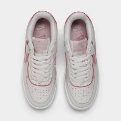 Women's Nike Air Force 1 Shadow Casual Shoes Phantom/Red Stardust/Pink Oxford/White - DZ1847 001 -Nike Women Shop DZ1847 001 P5