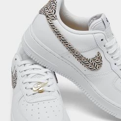 Women's Nike Air Force 1 '07 LX Casual Shoes White/Hemp/Black/Summit White - DZ2709 100 -Nike Women Shop DZ2709 100 P3