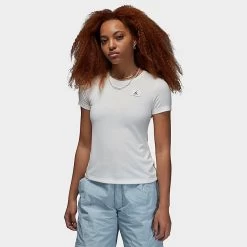 Nike Women's Jordan Slim Fit T-Shirt Sail - DZ3217 100