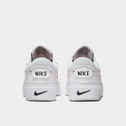 Women's Nike Court Legacy Lift Platform Casual Shoes White/Rattan/Black/Team Orange - DZ5203 100 -Nike Women Shop DZ5203 100 P4