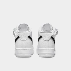 Women's Nike Air Force 1 '07 Mid Casual Shoes White/Black - DZ5211 100 -Nike Women Shop DZ5211 100 P4