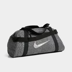 Women's Nike Plaid Gym Bag Sail/Black/White - FB2857 133 -Nike Women Shop FB2857 133 P5