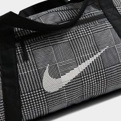 Women's Nike Plaid Gym Bag Sail/Black/White - FB2857 133 -Nike Women Shop FB2857 133 P6