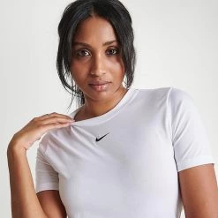 Women's Nike Essential Crop T-Shirt White - FB2873 100 -Nike Women Shop FB2873 100 M6