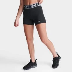 Nike Women's Jordan Sport Bike Shorts Black/White - FB4623 010
