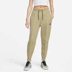 Women's Nike Sportswear Tech Fleece Jogger Pants Neutral Olive/Black - FB8330 276
