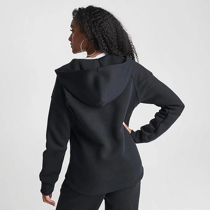 Women's Nike Sportswear Tech Fleece Windrunner Full-Zip Hoodie Black - FB8338 010 4 Women's Nike Sportswear Tech Fleece Windrunner Full-Zip Hoodie Black - FB8338 010 - Image 4