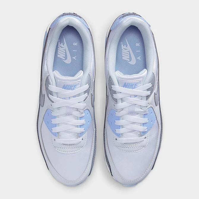 Women's Nike Air Max 90 Casual Shoes White/Photon Dust/Cobalt Bliss/Wolf Grey - FB8570 100 5 Women's Nike Air Max 90 Casual Shoes White/Photon Dust/Cobalt Bliss/Wolf Grey - FB8570 100 - Image 5