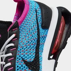 Women's Nike Air Max Flyknit Racer Casual Shoes Fuchsia Dream/Black/Baltic Blue/Vivid Orange/Bright Crimson/Fire Pink - FD0822 500 -Nike Women Shop FD0822 500 P3