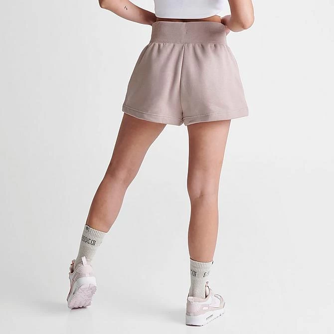 Women's Nike Sportswear Phoenix Fleece High-Rise Shorts Diffused Taupe/Sail - FD1409 272 4 Women's Nike Sportswear Phoenix Fleece High-Rise Shorts Diffused Taupe/Sail - FD1409 272 - Image 4