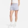 Women's Nike Sportswear Phoenix Fleece High-Rise Shorts Indigo Haze/Sail - FD1409 519