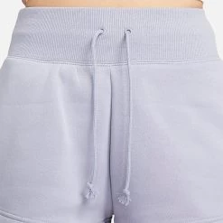 Women's Nike Sportswear Phoenix Fleece High-Rise Shorts Indigo Haze/Sail - FD1409 519 -Nike Women Shop FD1409 519 M4