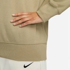 Women's Nike Sportswear Phoenix Fleece Oversized Crewneck Sweatshirt Neutral Olive - FD4234 276 -Nike Women Shop FD4234 276 M6
