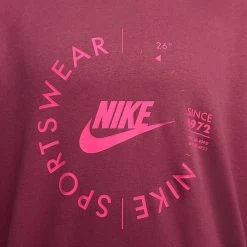 Women's Nike Sportswear Phoenix Fleece Oversized Crewneck Sweatshirt Rosewood - FD4234 653 -Nike Women Shop FD4234 653 M5