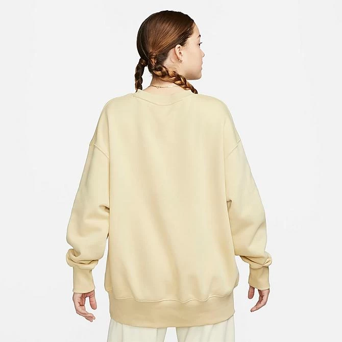 Women's Nike Sportswear Phoenix Fleece Oversized Crewneck Sweatshirt Team Gold - FD4234 783 3 Women's Nike Sportswear Phoenix Fleece Oversized Crewneck Sweatshirt Team Gold - FD4234 783 - Image 3