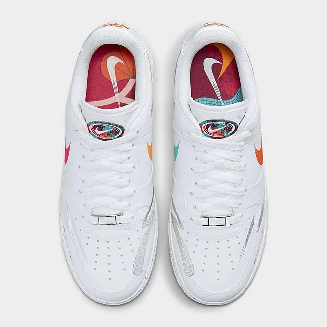 Women's Nike Air Force 1 '07 LX Casual Shoes White/Washed Teal/White/Safety Orange/Rush Pink - FD4622 131 5 Women's Nike Air Force 1 '07 LX Casual Shoes White/Washed Teal/White/Safety Orange/Rush Pink - FD4622 131 - Image 5
