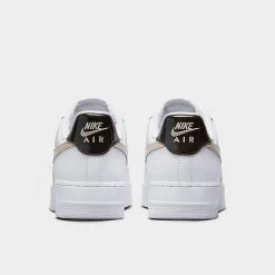 Women's Nike Air Force 1 Low SE Patent Casual Shoes White/Sanddrift/Velvet Brown - FD9873 100 -Nike Women Shop FD9873 100 P4