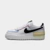 Women's Nike Air Force 1 Shadow Casual Shoes White/Black/Team Gold/Pure Platinum/Pink Spell/Cobalt Bliss - FJ0735 100
