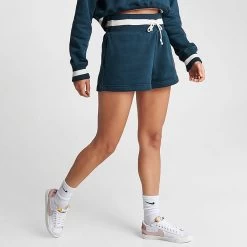 Women's Nike Sportswear Phoenix Fleece High-Waisted Campus Shorts Armory Navy/Pale Ivory - FJ1820 454 8 Women's Nike Sportswear Phoenix Fleece High-Waisted Campus Shorts Armory Navy/Pale Ivory - FJ1820 454 -Nike Women Shop FJ1820 454 M3