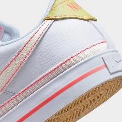 Women's Nike Court Legacy Next Nature Casual Shoes White/Hot Punch/Bright Cactus/Phantom - FJ4568 100 -Nike Women Shop FJ4568 100 P3