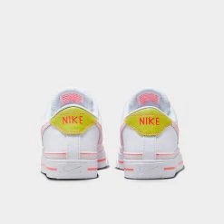 Women's Nike Court Legacy Next Nature Casual Shoes White/Hot Punch/Bright Cactus/Phantom - FJ4568 100 -Nike Women Shop FJ4568 100 P4