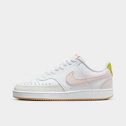 Women's Nike Court Vision Low Next Nature Casual Shoes White/Hot Punch/Bright Cactus/Phantom - FJ4569 100