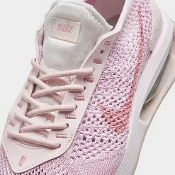 Women's Nike Air Max Flyknit Racer Casual Shoes White/Pearl Pink/Football Grey/Medium Soft Pink - FJ4577 100 -Nike Women Shop FJ4577 100 P3