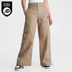 Women's Nike Oversized High-Waisted Woven Cargo Pants Khaki - FJ4934 247