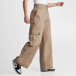 Women's Nike Oversized High-Waisted Woven Cargo Pants Khaki - FJ4934 247 -Nike Women Shop FJ4934 247 M3