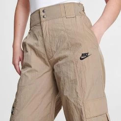 Women's Nike Oversized High-Waisted Woven Cargo Pants Khaki - FJ4934 247 -Nike Women Shop FJ4934 247 M5