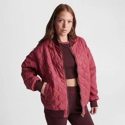 Women's Nike Sportswear Reversible Bomber Jacket Burgundy Crush/Cedar - FN3168 652 8 Women's Nike Sportswear Reversible Bomber Jacket Burgundy Crush/Cedar - FN3168 652 -Nike Women Shop FN3168 652 M3