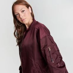 Women's Nike Sportswear Reversible Bomber Jacket Burgundy Crush/Cedar - FN3168 652 10 Women's Nike Sportswear Reversible Bomber Jacket Burgundy Crush/Cedar - FN3168 652 -Nike Women Shop FN3168 652 M5