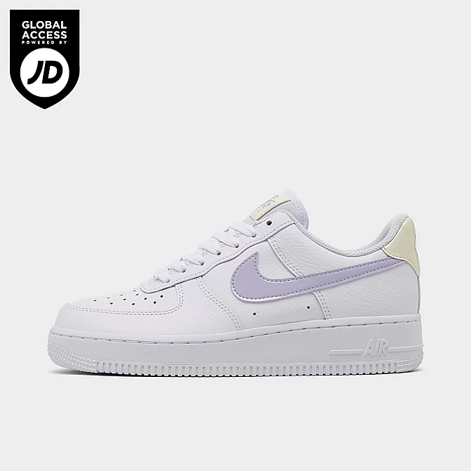 Women's Nike Air Force 1 Low Casual Shoes Coconut Milk/Oxygen Purple/White - FN3501 101
