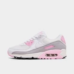 Women's Nike Air Max 90 Casual Shoes White/Pink - FN7489 100
