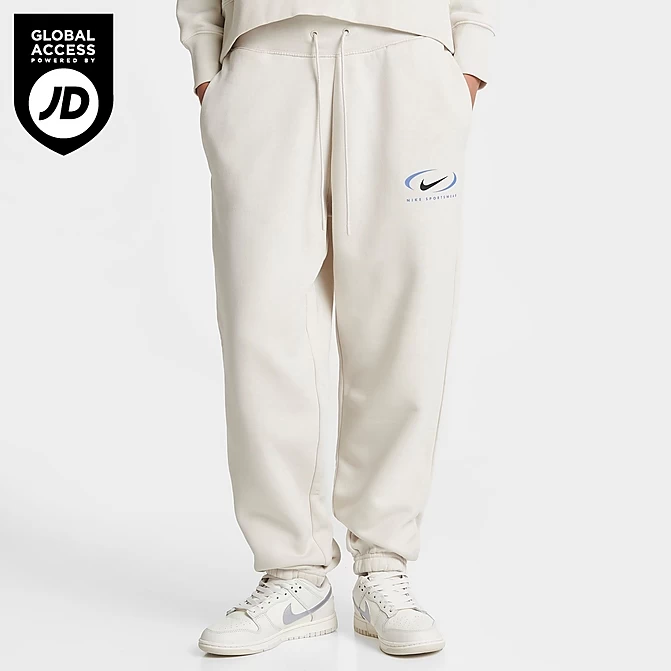 Women's Nike Sportswear Swoosh Life Phoenix Fleece Oversized Jogger Pants Light Orewood Brown - FN7716 104 1 Women's Nike Sportswear Swoosh Life Phoenix Fleece Oversized Jogger Pants Light Orewood Brown - FN7716 104
