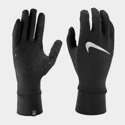 Women's Nike Fleece Running Gloves Black - N1002577 082