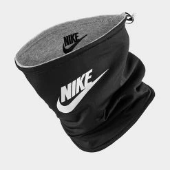 Nike Club Fleece Reversible Neck Warmer Black/White/Heather Grey - N1008241 099