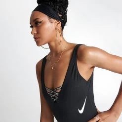 Women's Nike U-Back One Piece Sneakerkini Black - NESSC254 001 10 Women's Nike U-Back One Piece Sneakerkini Black - NESSC254 001 -Nike Women Shop NESSC254 001 M5